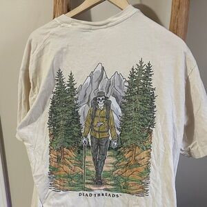 Deadthreads Off white cream Hiking Skeleton shirt